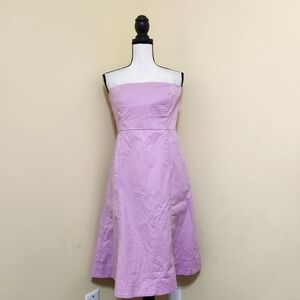 GAP Purple Strapless A-Line Cocktail Dress